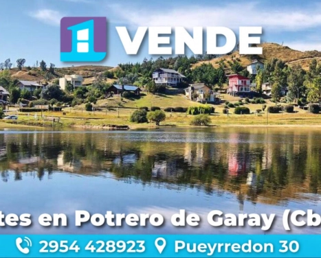 Lotes en Potrero de Garay (Cba) - IDEAL INVERSION!