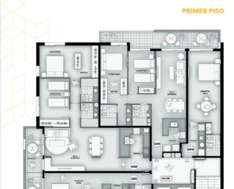 DOS DORMITRIOS CON BALCON AL FRENTE - AMENITIES - Dorrego y 9 de Julio