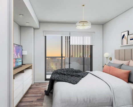 VENTA DEPARTAMENTO DOS DORMITORIOS, balcon al contrafrente y patio - Amenities - FINANCIACION - Av. Pellegrini 1700