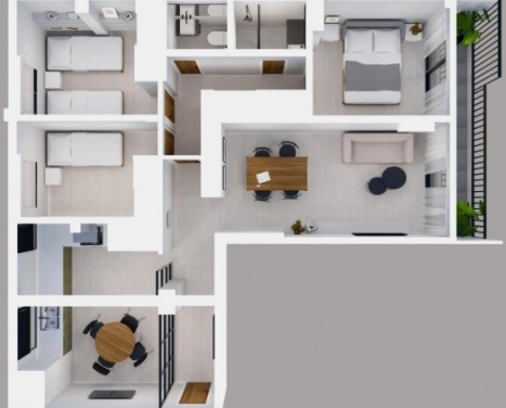 Tres dormitorios, reciclado a NUEVO con balcón y COCHERA - Amenities - San Martin 500