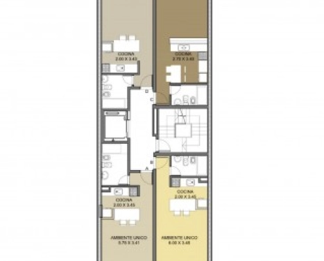 MONOAMBIENTE al frente con balcón - En construcción - Mitre 1800