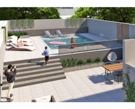 VENTA DEPARTAMENTO Tres dormitorios, balcon al frente. Posibilidad cochera.  Entrega inmediata. Amenities .   Pellegrini 1200